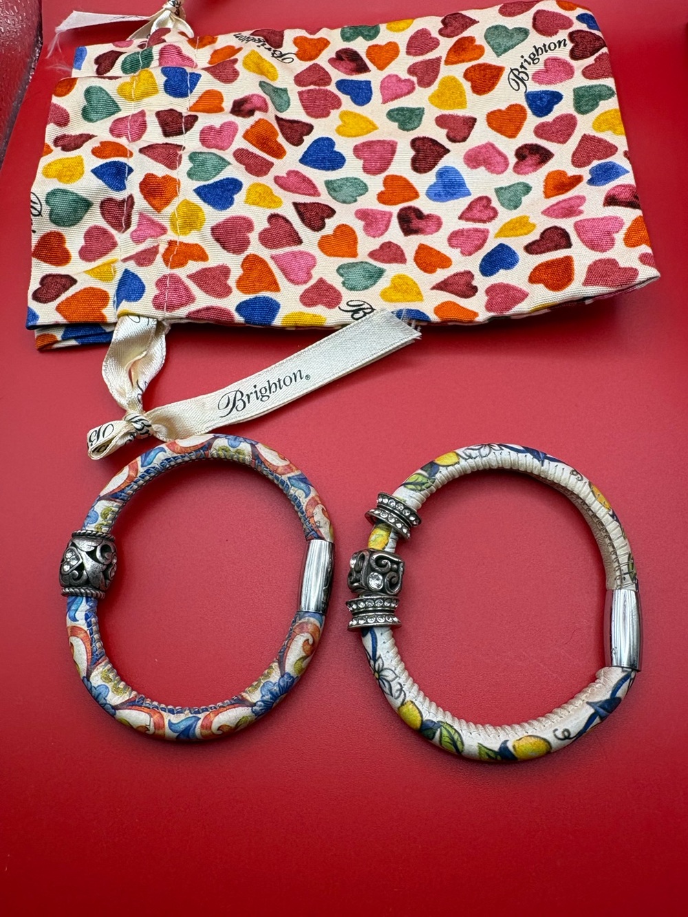 Brighton woodstock  Leather Bracelet Duo with dustbag